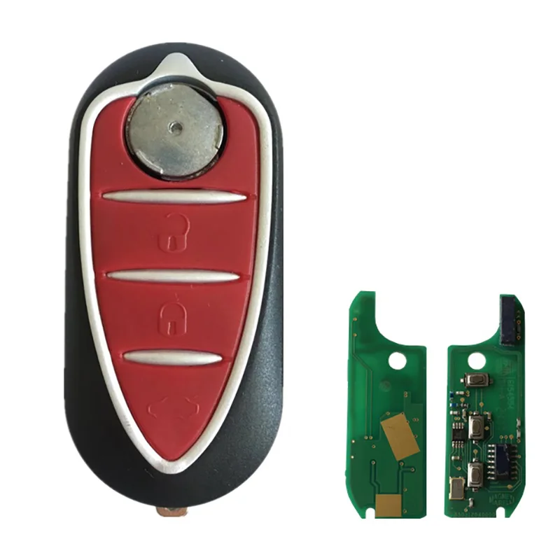 3 przyciski klucz składany pilota do Alfa Romeo Giulietta Marelli /Delphi BSI PCF7946Chip 433MHz Auto klucz PN 71765806 71754380 71775511