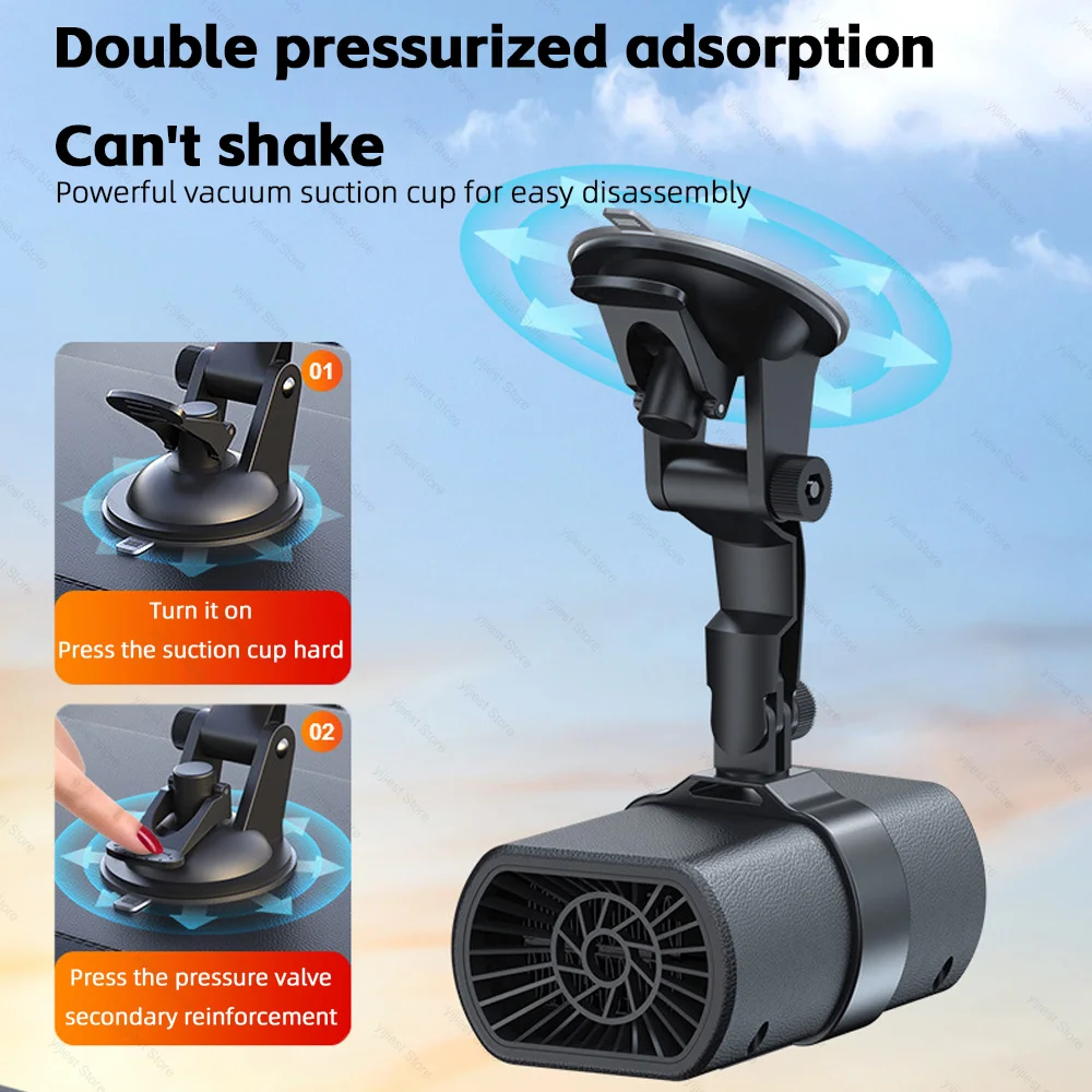 Car heater winter fast heating 12V Portable Electric heated fan Windshield defogging heating cooling For Car SUV Travel Camper