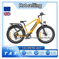 ENGWE E26 Electric Bike 48V 16AH Battery 250W Motor Mountain E-Bike 140km Max Range 25km/h Max Speed 26 Inch Fat Tire Bicycle