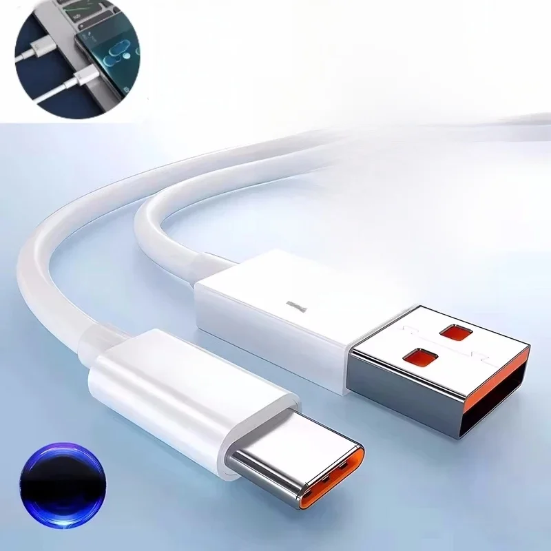 120W 10A USB Type C Super Fast Charging Cable For Huawei P40 P30 Honor Data Cord For Xiaomi Redmi 13 OnePlus 0.3/1/1.5/2/3m