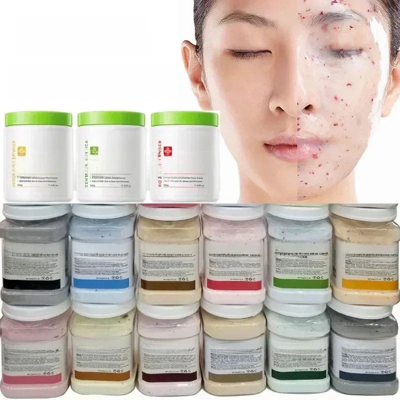 650g Arbutine Rose Jelly Masker Poeder DIY Plant Maskers Poeder Peel Off Vitamine C Hyaluronzuur Gezichtsverzorging 24K Gouden Modder Masker - afbeelding 2