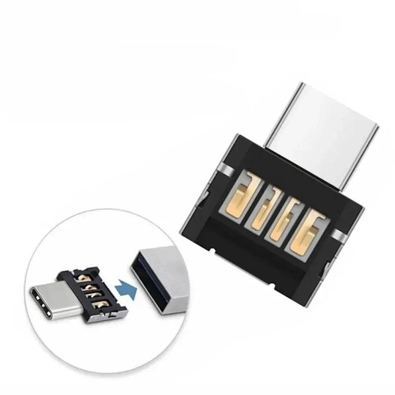 1-5szt Adapter typu C na USB 2.0 OTG Konwerter Micro USB typu c męski na USB żeński do Macbook Samsung S20 Złącze USB C OTG — zdjęcie 2
