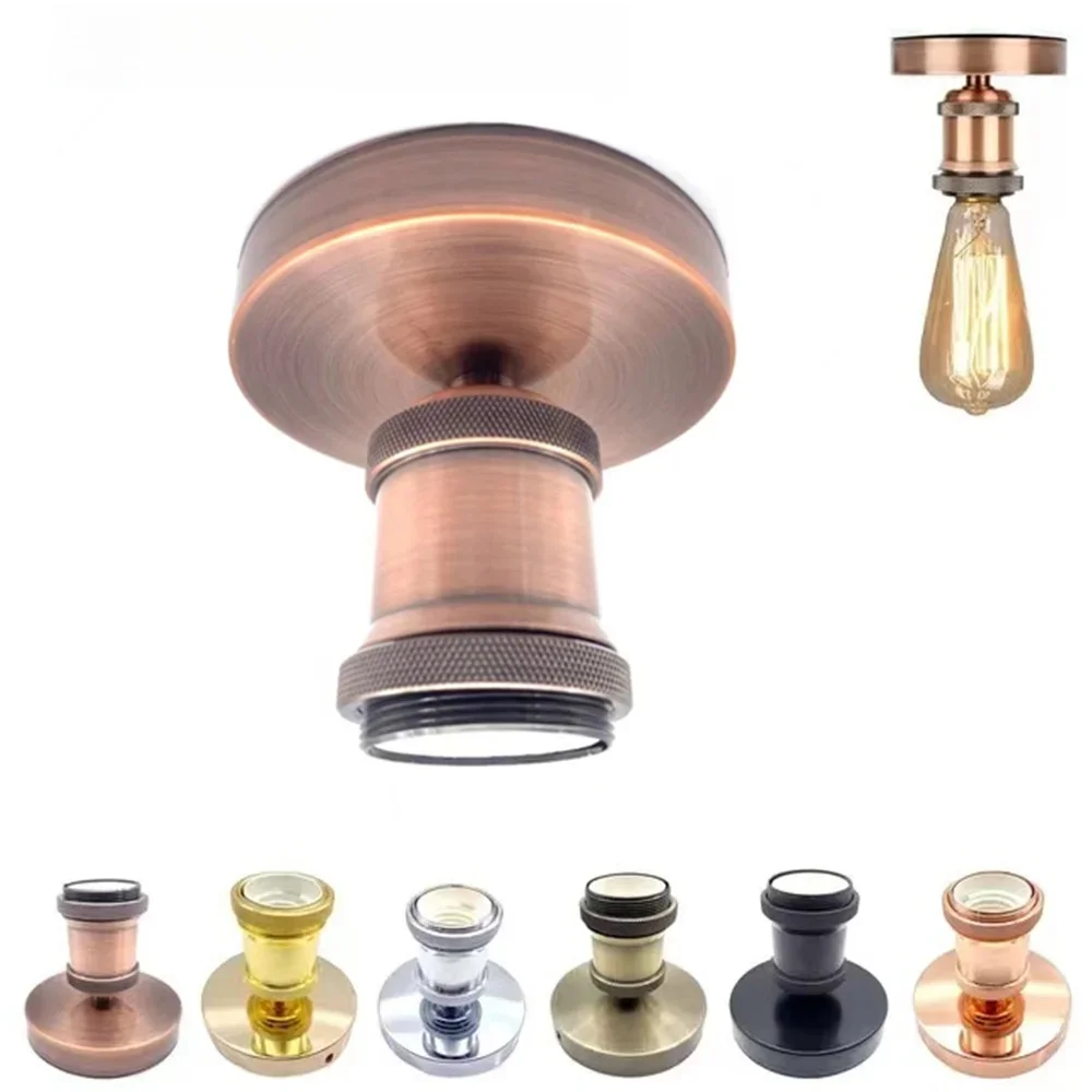 Douille de lampe Vintage E27, Base d'ampoule E26, vis de plafond rétro, support de lampe, vis LED, douille de lampe, décoration de la maison