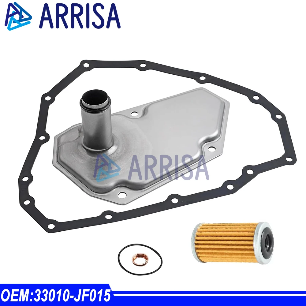 3Pcs 33010-JF015 Car 15 Hole Transmission Oil Filters & Pan Gasket Set For 2012-2019 Nissan Sentra Versa Note 31726-28X0A