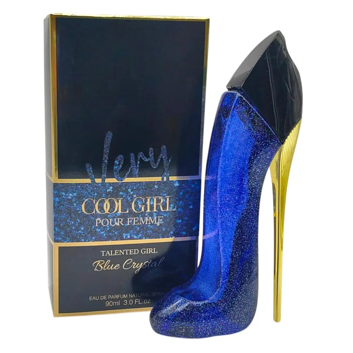 1 pieza 90ml Zapatos de tacón azul perfumes zapatos de tacón azul blue crystal azul zapatos de tacón azul