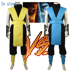 (In Stock)Men's Mortal Kombat Sub-Zero Scorpion Cosplay Costume Suit with Face Covering Ninja Fighter suit uniform