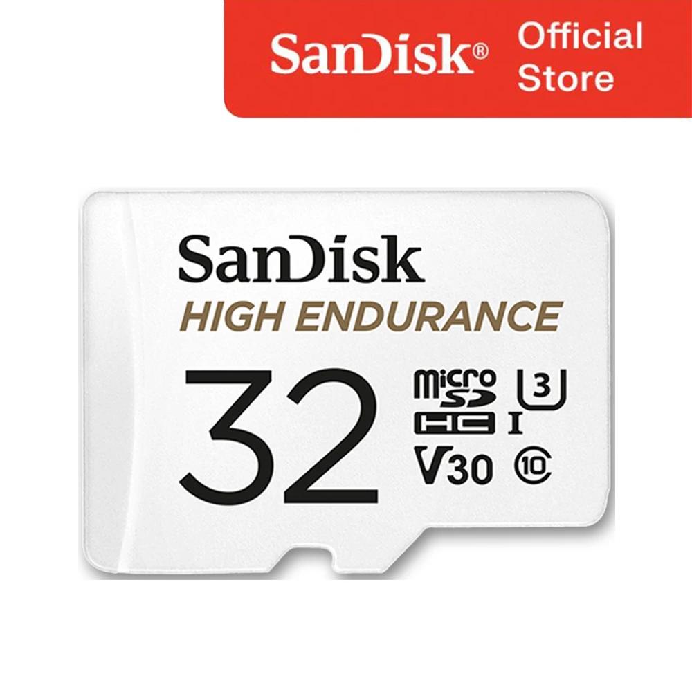 [Sandisk official certified sales] Sandisk Micro SD Card High Endurance Black Box CCTV 32GB 64GB 128GB 256GB 512GB Notes ri