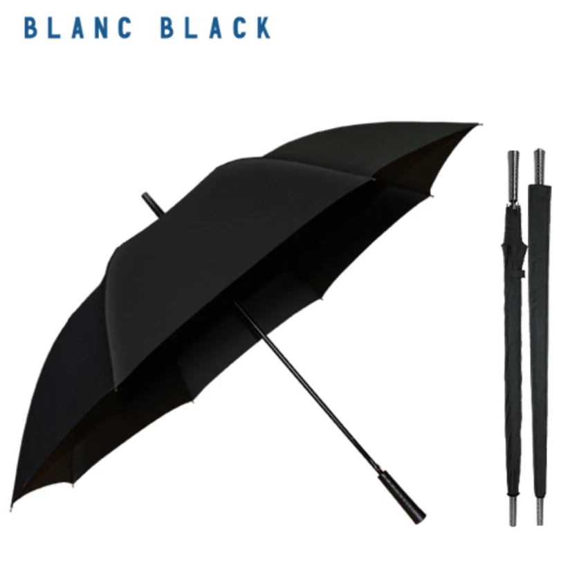 [390g] Blanc Black 75 carbon super lightweight premium long umbrella