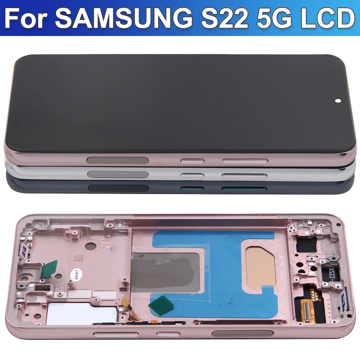 Tested For Samsung S22 5G LCD Display Touch Screen Digitizer For Samsung S901 S901B S901U SM-S901E/DS Screen With Frame