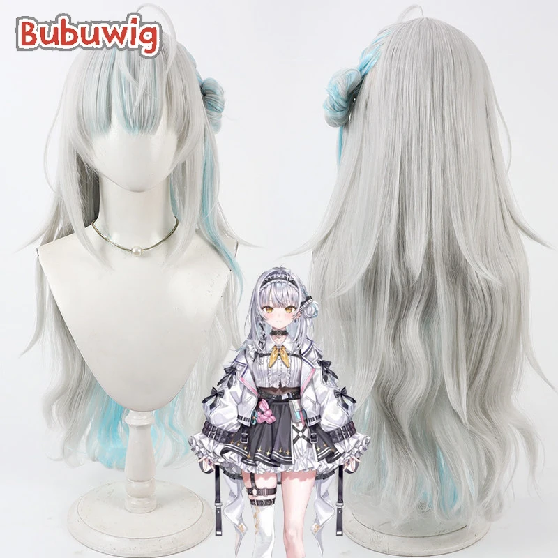 bubuwig-synthetic-hair-ginjo-saine-cosplay-wigs-virtual-youtuber-ginjo-saine-80cm-silver-white-mixed-blue-wig-heat-resistant