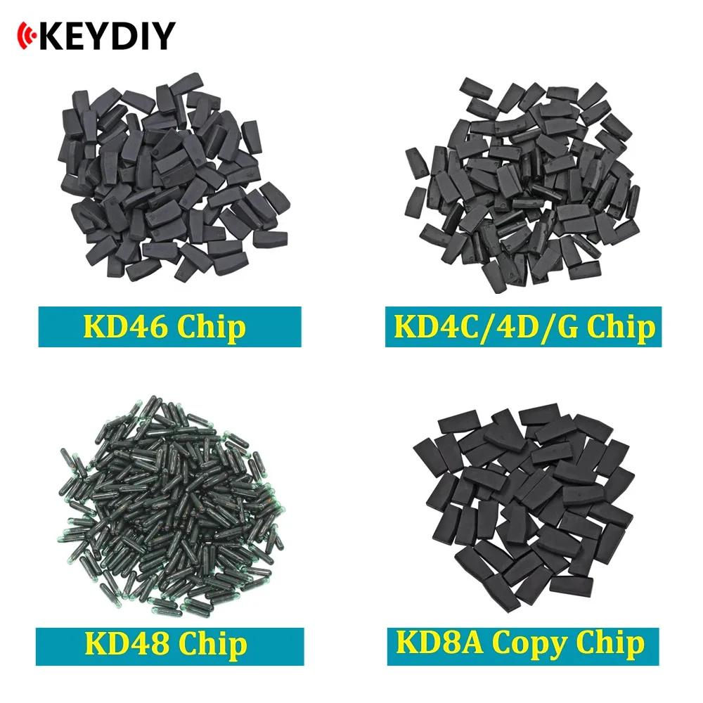 10Pcs KD Transponder Chip KD4D KD46 KD48 KD 8A H ID4C ID4D ID46 4C 4D G ID46 ID48 Copy Chip for KEYDIY KDX2 Key Programme