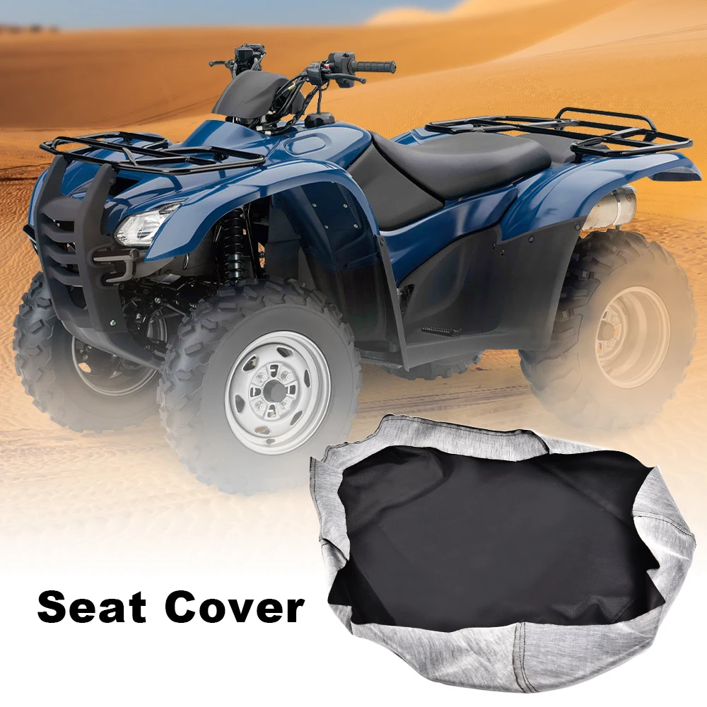 

Motorcycle Leather Atv Seat Cover Black Seat Cover Fit for 2000-2006 Honda Rancher 350 Waterproof Oil Resistant Mud Resistant