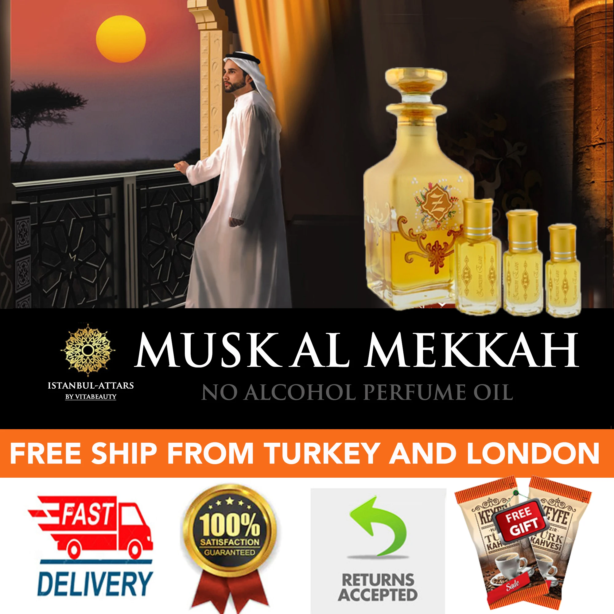 Black Deer Musk Aswad Rooh al Musk Attar Oud ORIENTAL ARABIAN MAKKAH Attar Amber Perfume Oil Fragrance No Alcohol