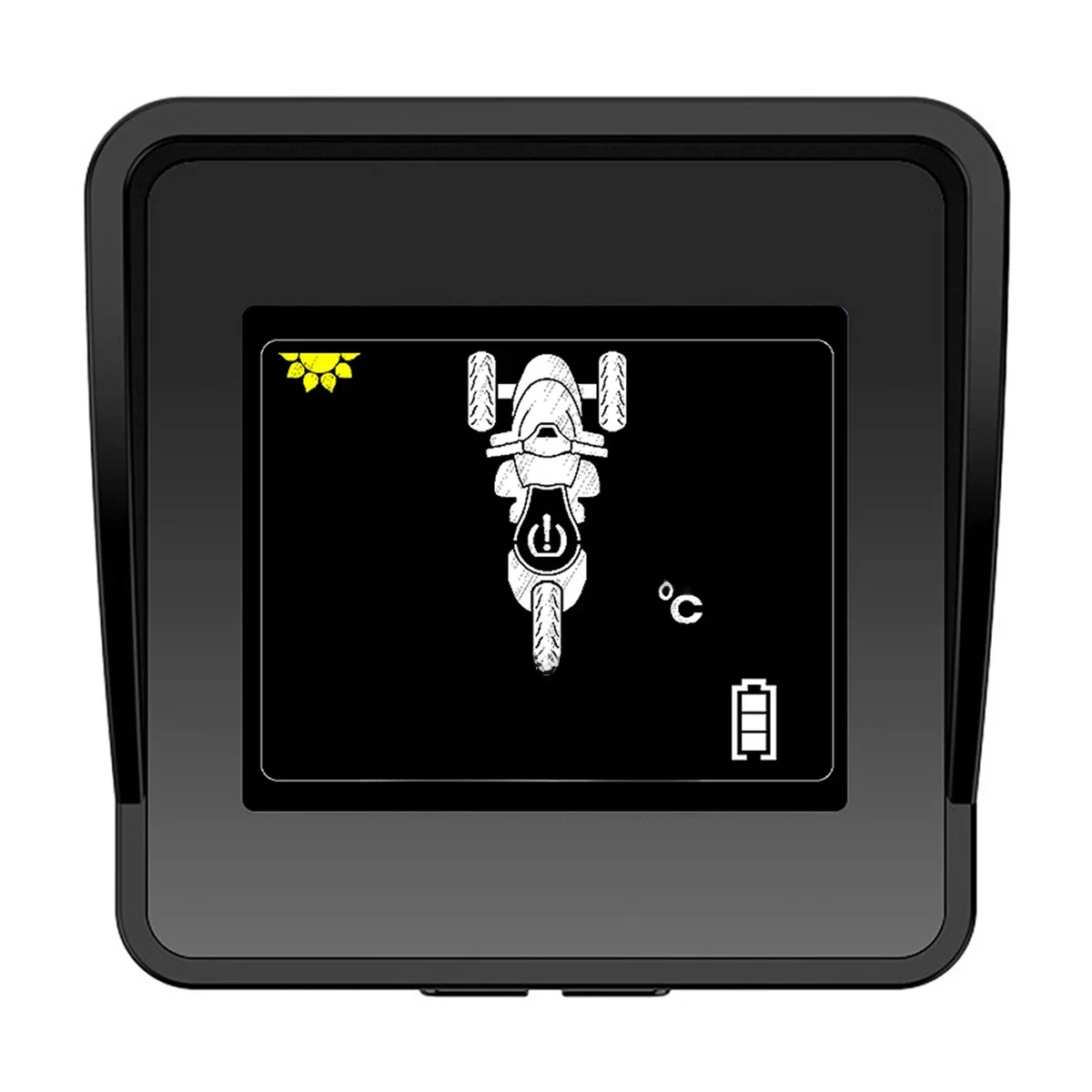 Système de surveillance de la pression de l'opathie solaire sans fil pour moto, TPMS, moniteur de pression, écran LCD, 3 capteurs externes