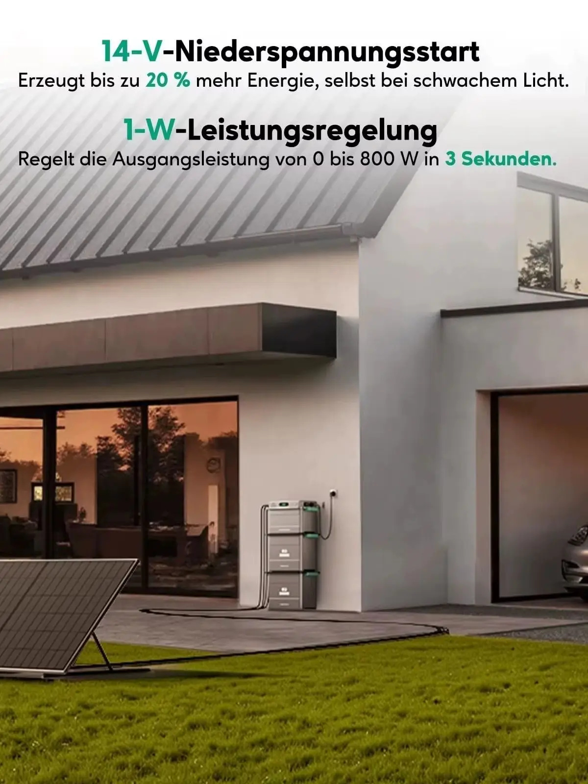 Zendure SolarFlow 800 Plus All-in-One Speicherlösung Balkonkraftwerk 1920Wh 0% MwSt.