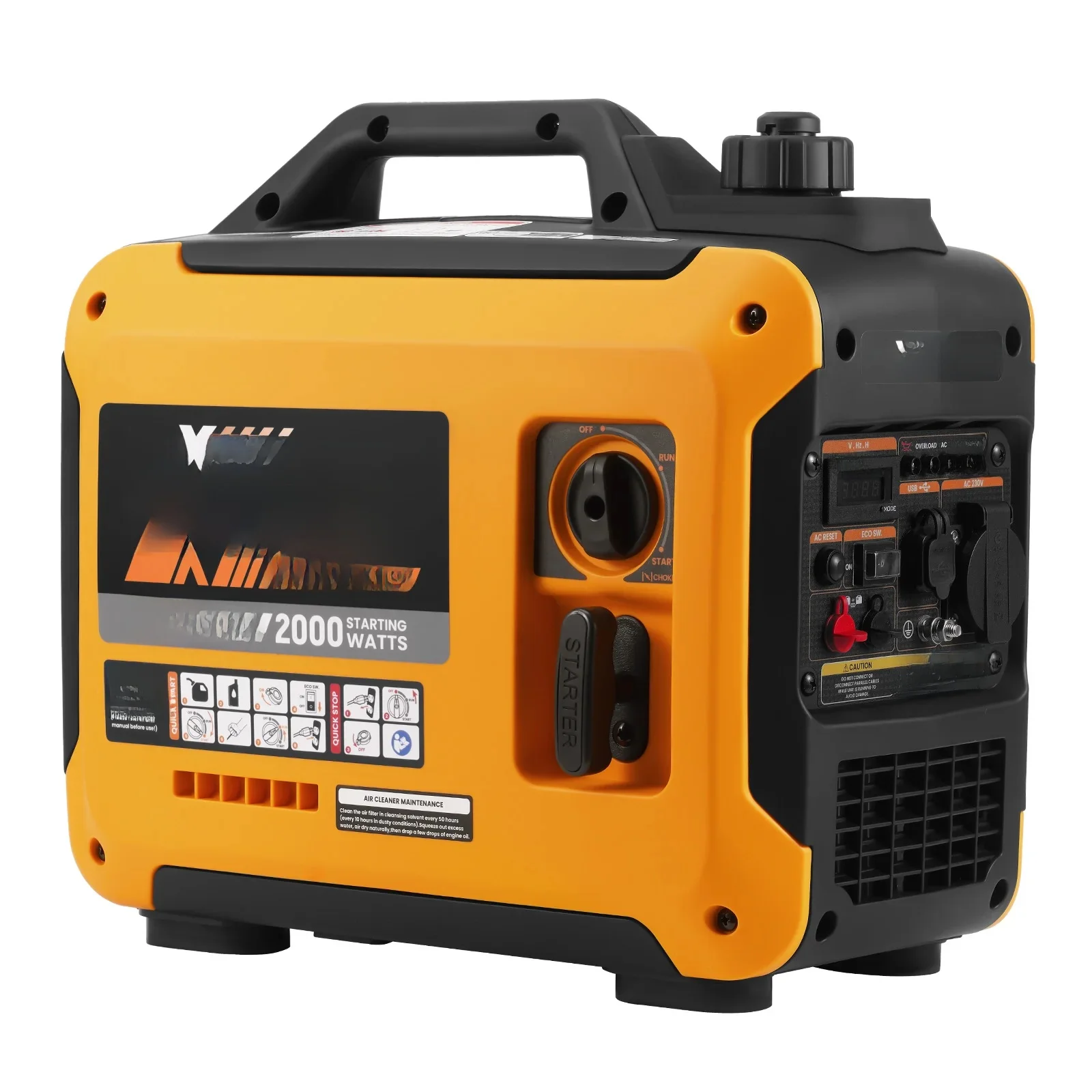 MAXPEEDINGRODS 2000W Inverter Generator Benzine Draagbare Generator Stille Kamp Draagbare Power Generator voor RV - afbeelding 2