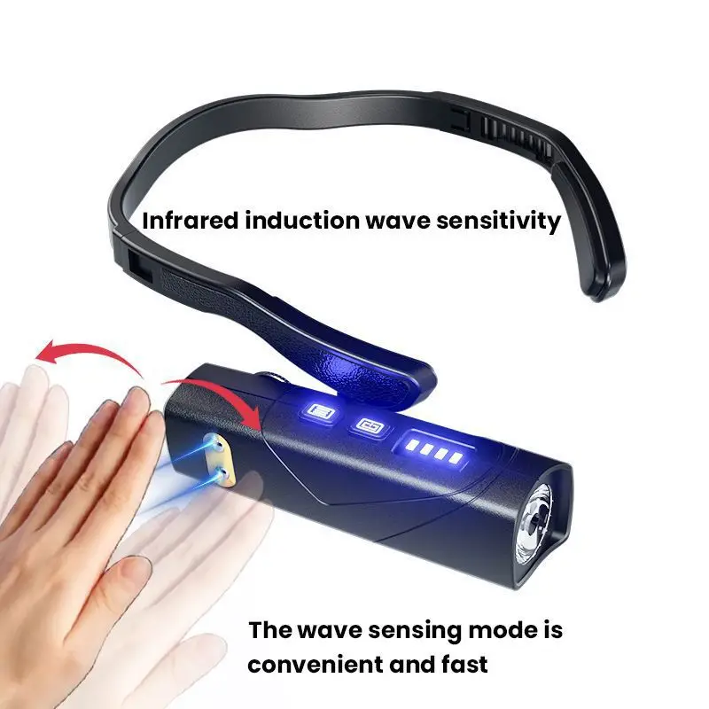 2025 جديد متعدد الوظائف في الهواء الطلق مصباح يدوي خفيف للغاية الأذن حزام كشافات قابلة للشحن مقاوم للماء التخييم التنزه الصيد الشعلة