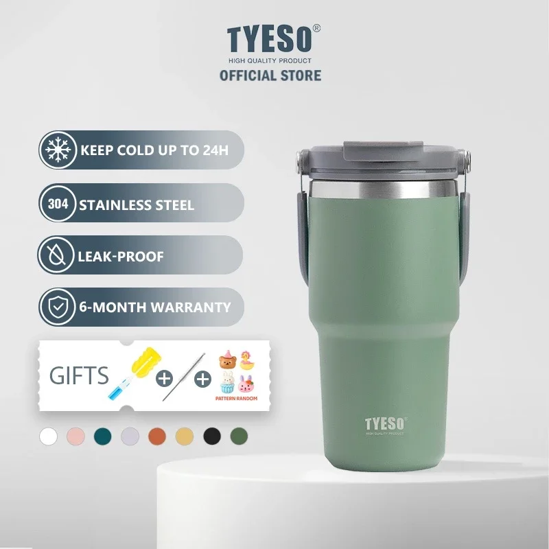

TYESO TS-8826/TS-8827/TS-8828Vacuum stainless steel insulated cup, double-layer insulated cold and hot travel cup, vacuum bottle