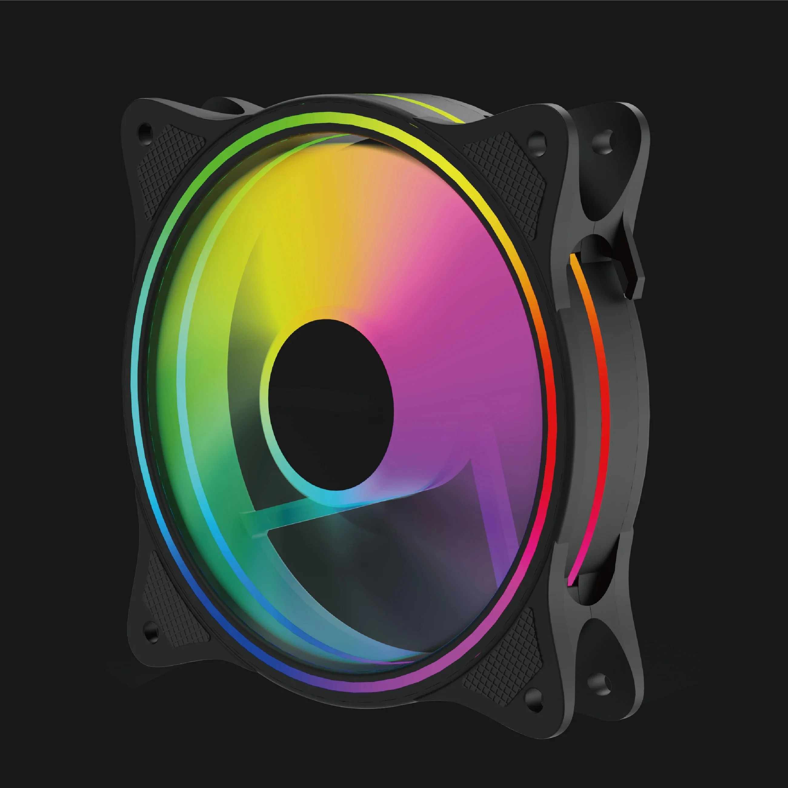 KIMDOOLE Wentylator do obudowy komputera Stały wentylator RGB do obudowy komputera 120 mm 12 V Rozpraszanie ciepła procesora Wentylator chłodzący do konsoli do gier komputerowych — zdjęcie 2