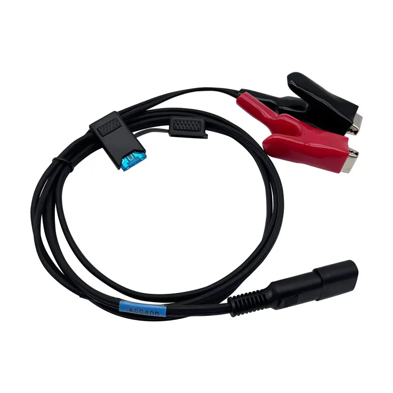 Kabel Daya Pengganti A00400 untuk Trimble dengan Klip Buaya Tugas Berat Berkabel Ke Konektor 2-Pin Betina