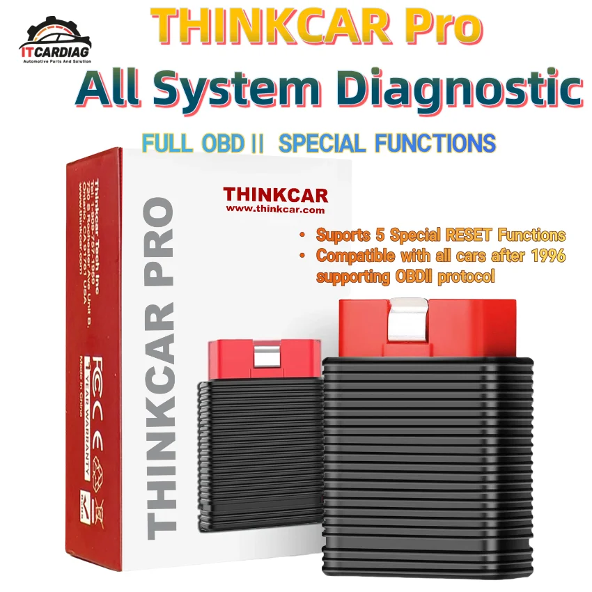 THINKCAR Pro All System Diagnostic Scanner FULL OBDⅡ SPECIAL FUNCTION 5 Maintenane RESET PK Autel AP200 Easydiag