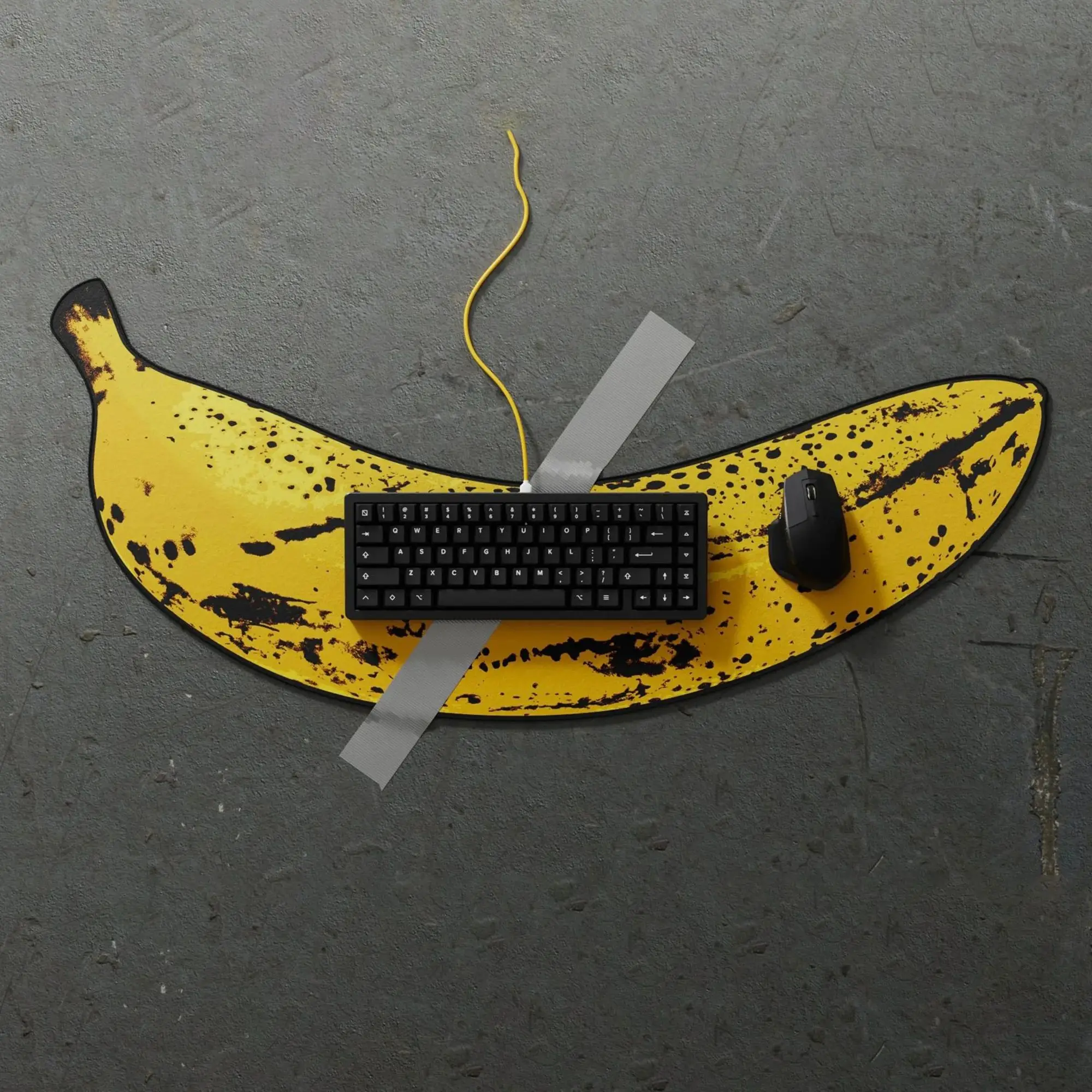 KBDfans R3 Banana Deskmat Mousepad Desk protector Pad The Table Pads Computer Mat Extended Pad Deskmat office carpet