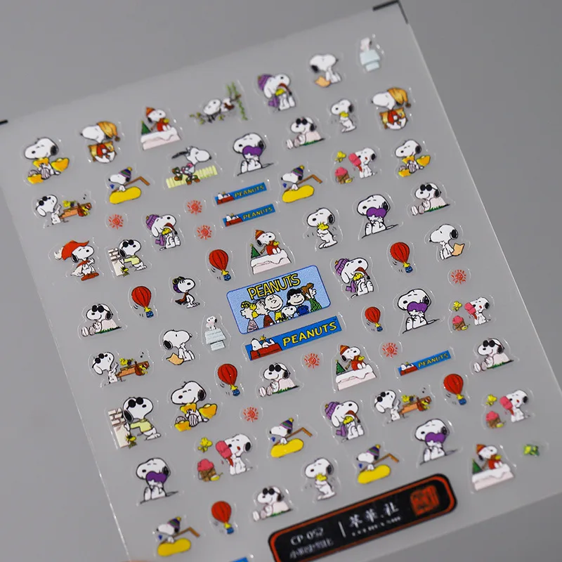 

Miniso 5D Relief Anime Snoopy Nail Stickers Cartoon Pokemon Pikachu Stickers For Nails Cute Nail Supplies Press On Nails Sticker