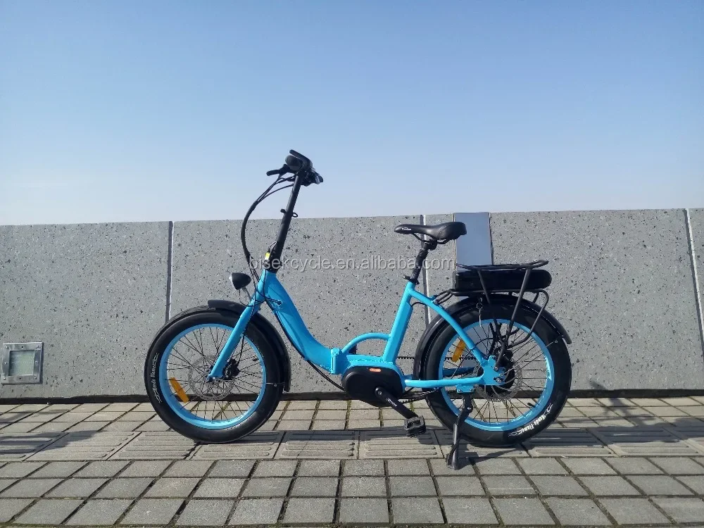 Bafang دراجة كهربائية قابلة للطي ، دراجة ذات محرك متوسط ، EBike ، 20in ، 48V ، من من نوع Bafang W