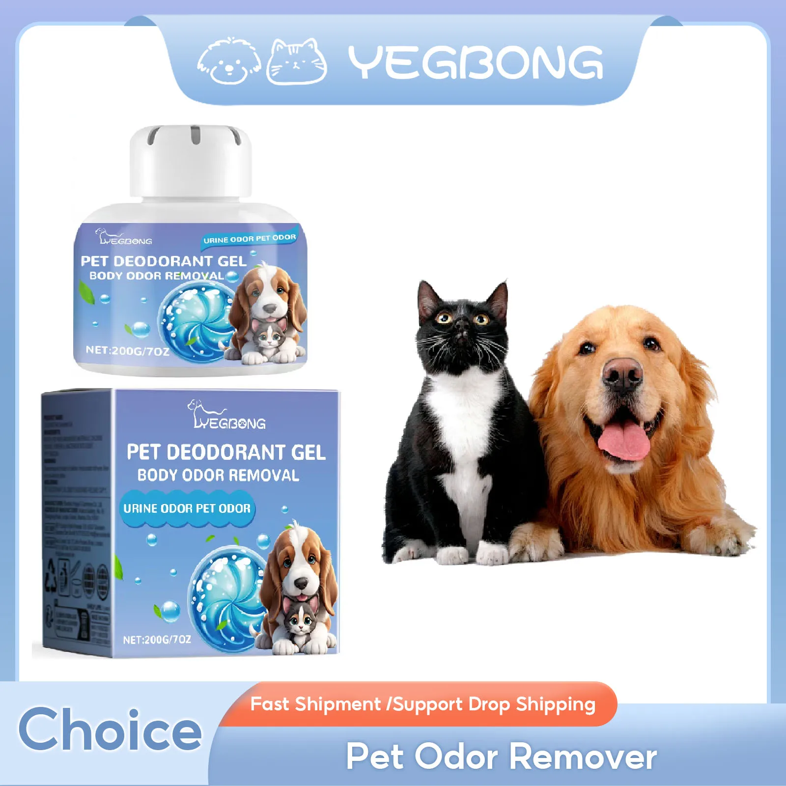 Pet Odor Remover Smell Good Urine Odor Eliminator Lasting Cleaning Deodorant Natural Fresh Scent Air Fresh Dog Deodorizing Gel