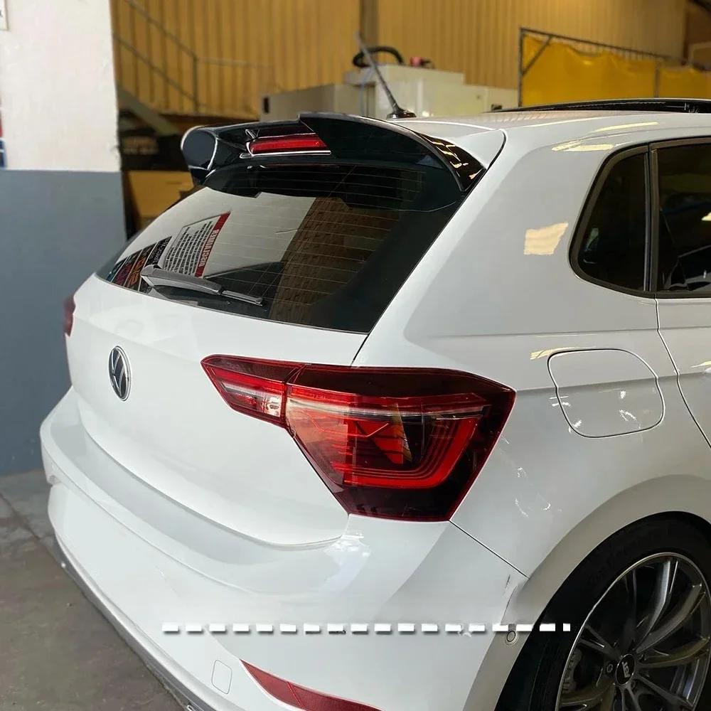 GTI Stijl Staart Vleugel Spoiler Voor Volkswagen Polo 6 MK6 2018-2021 2022-2025 Auto Achterdak raam Kofferbak Vleugels Lip Splitter Bodykits - afbeelding 2