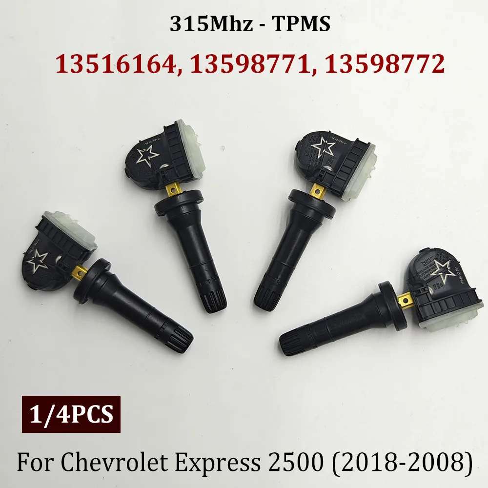 

Новинка 1/4 шт. 13598771 315 МГц TPMS датчик давления в шинах 13598772 13586335 20923680 13516164 для Cadillac SRX (2009-2007)