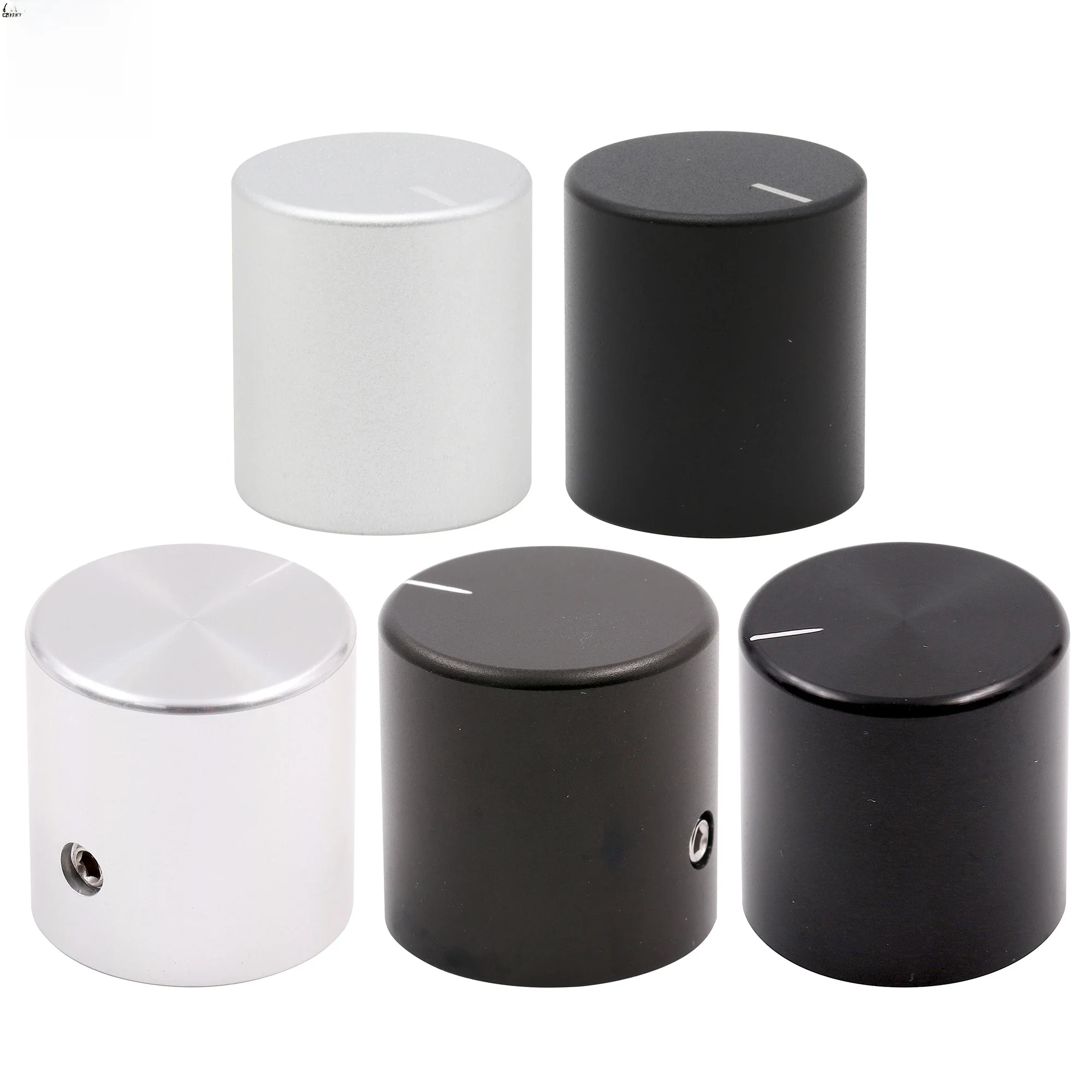 1szt 20x22mm 25x25mm 30x25mm Solidne aluminiowe pokrętło do wzmacniacza DAC Radio Regulacja głośności Odtwarzacz CD Potencjometr Obrabiany CNC — zdjęcie produktu 7