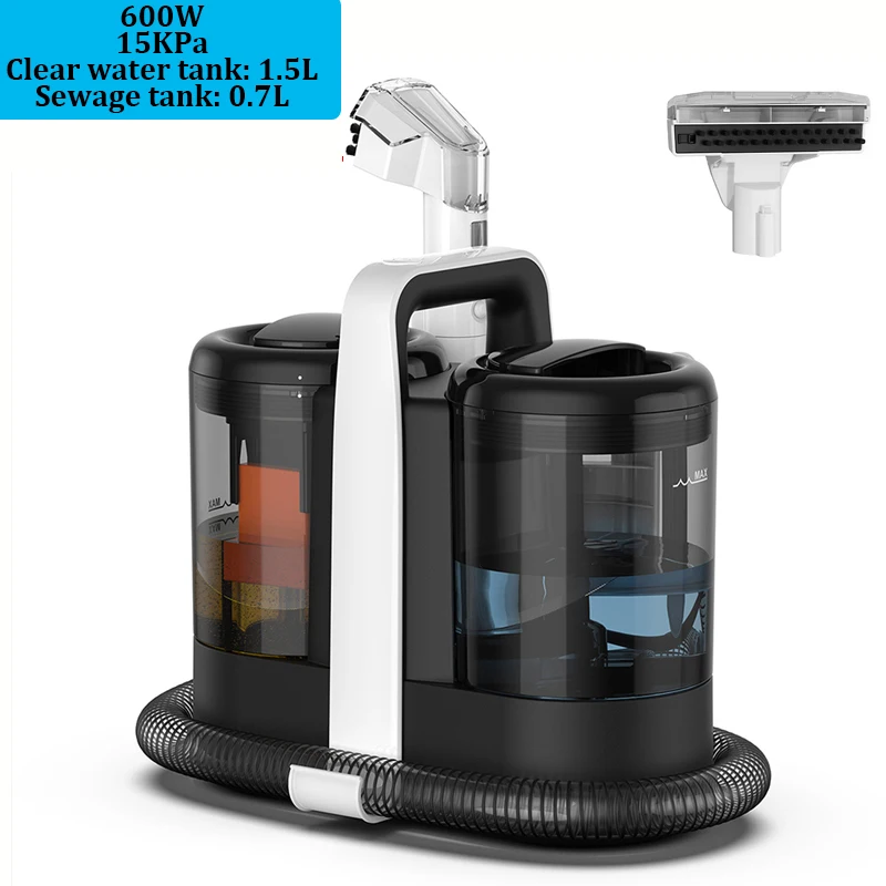 750W 15KPa Teppichreiniger Tragbarer Handstaubsauger Integrierte Sprüh- und Saugfunktion Reinigungsgerät für Auto Sofa Teppich Tierhaare
