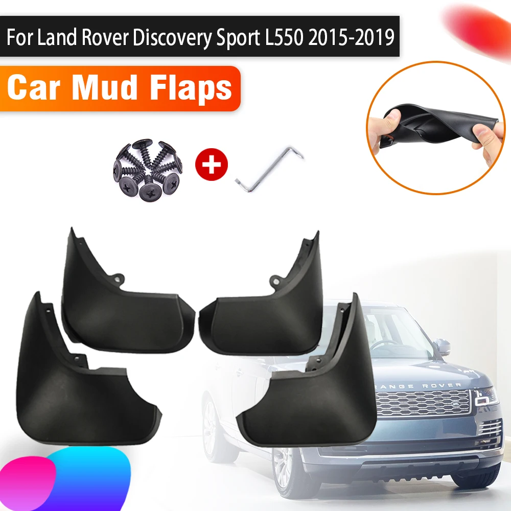 

4pcs Mudguards For Land Rover Discovery Sport L550 2015 2016 2017 2018 2019 Auto Splash Guard Front Rear Fender Car Accessories