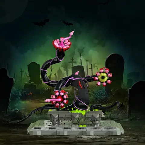 Botaniska Piranha-växt Bonsai-byggset Horrors Flower Cannibal with Evil Eye Tandblad Halloween Födelsedagspresenter Vuxen 10 best sales bonsai-frö - №10