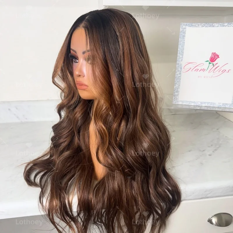 الشوكولاته براون شعر مستعار الدانتيل للنساء المحمر البني الملونة 13x4 الجسم موجة الدانتيل الجبهة الباروكات شعر الإنسان غلويليس شعر مستعار ارتداء