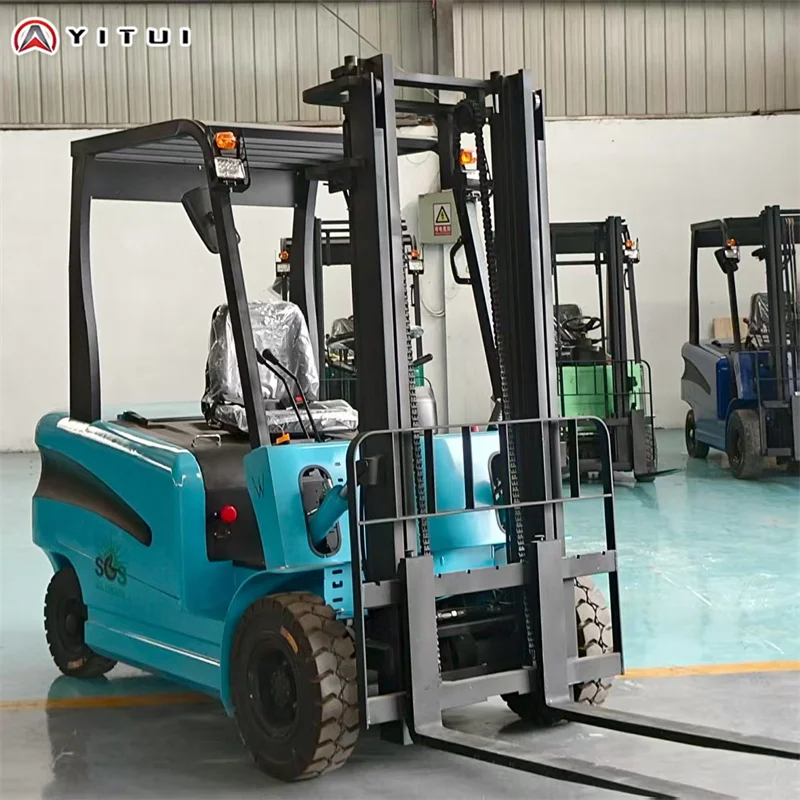 Multifunctional Portable Forklift Electric Stacker Mini 2 Ton Four Wheel Forklift Customized