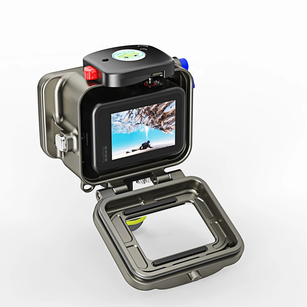 Seafrogs 200Meter Aluminum Alloy Housing For Gopro 13/12/11/10/9 Metal Case