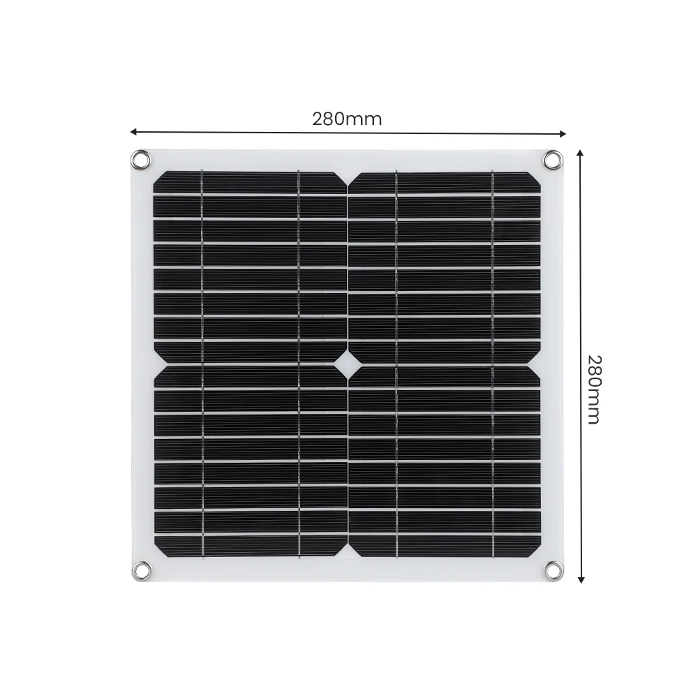 SUNYIMA 12W 16V Outdoor Solar Power Panel Exhaust Fan 28X28cm Waterproof Solar Fan Kit For Outdoor Pet Houses Air Ventilation