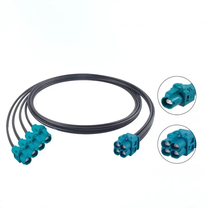 Auto Ethernet E6K10D H-MTD Quad naar enkele connectorkabel Ve-NET 2X2 naar 1x1 CPA-connectorkabel
