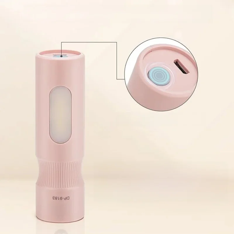 EDC Led Flashlight Mini COB Torch light Camping Emergencies Outdoor Lantern 2 Modes USB Rechargeable Flashlight Small Handheld I