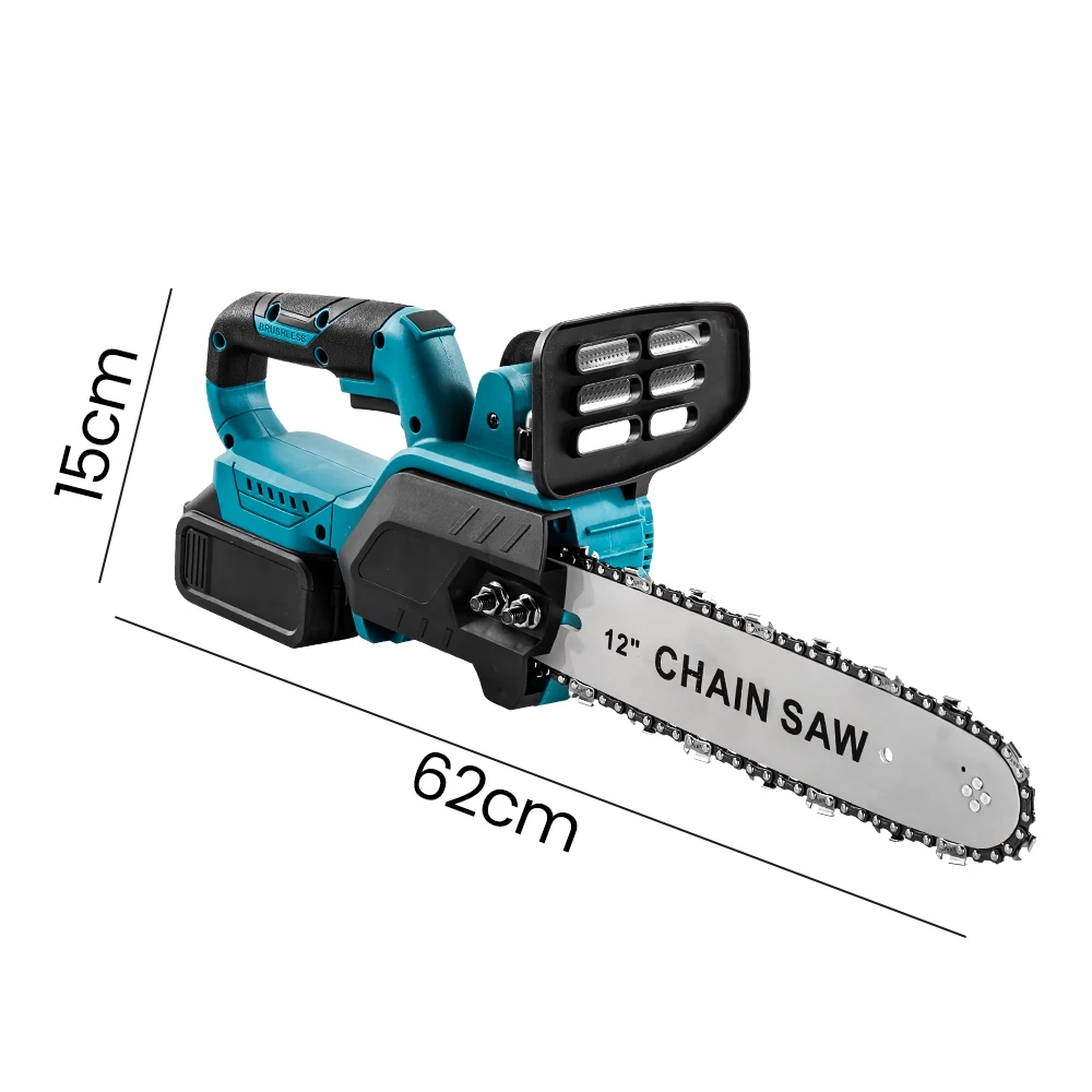 1500 واط فرش 12 بوصة منشار كهربائي اللاسلكي تشذيب النجارة أداة السلطة يده حديقة القاطع لبطارية ماكيتا 18 فولت #6
