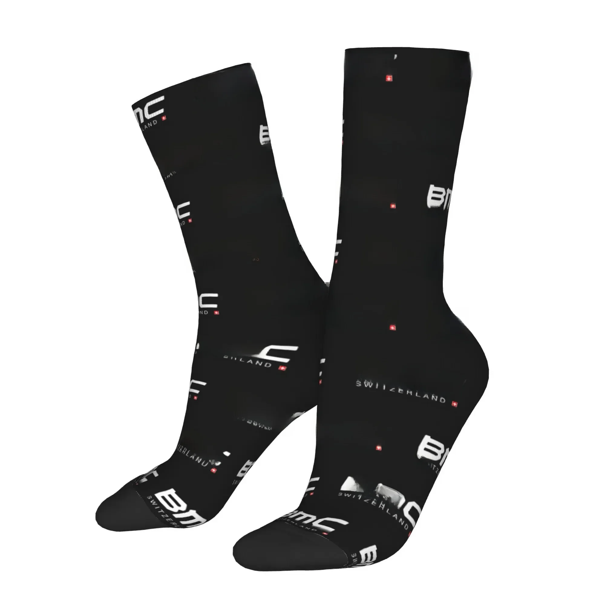 AliExpress Funny Happy Sock for Men BMC Switzerland Bikes Bicycle Logo Harajuku Quality Pattern Printed Crew Sock Novelty Gift
