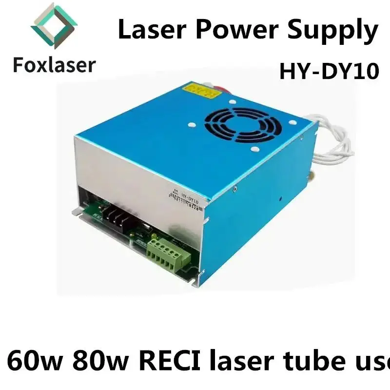 80W RECI Power Supply HY-DY10 For 80w Laser Engraver Cutting Machine 110v 220v