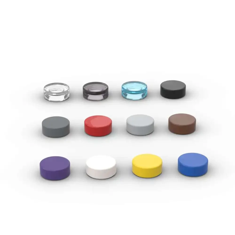 MOC 10 pièces 98138 rond 1x1 blocs de construction Kit briques de carrelage particules éducatives Puzzle idée bricolage jouet enfants anniversaire enfant cadeaux