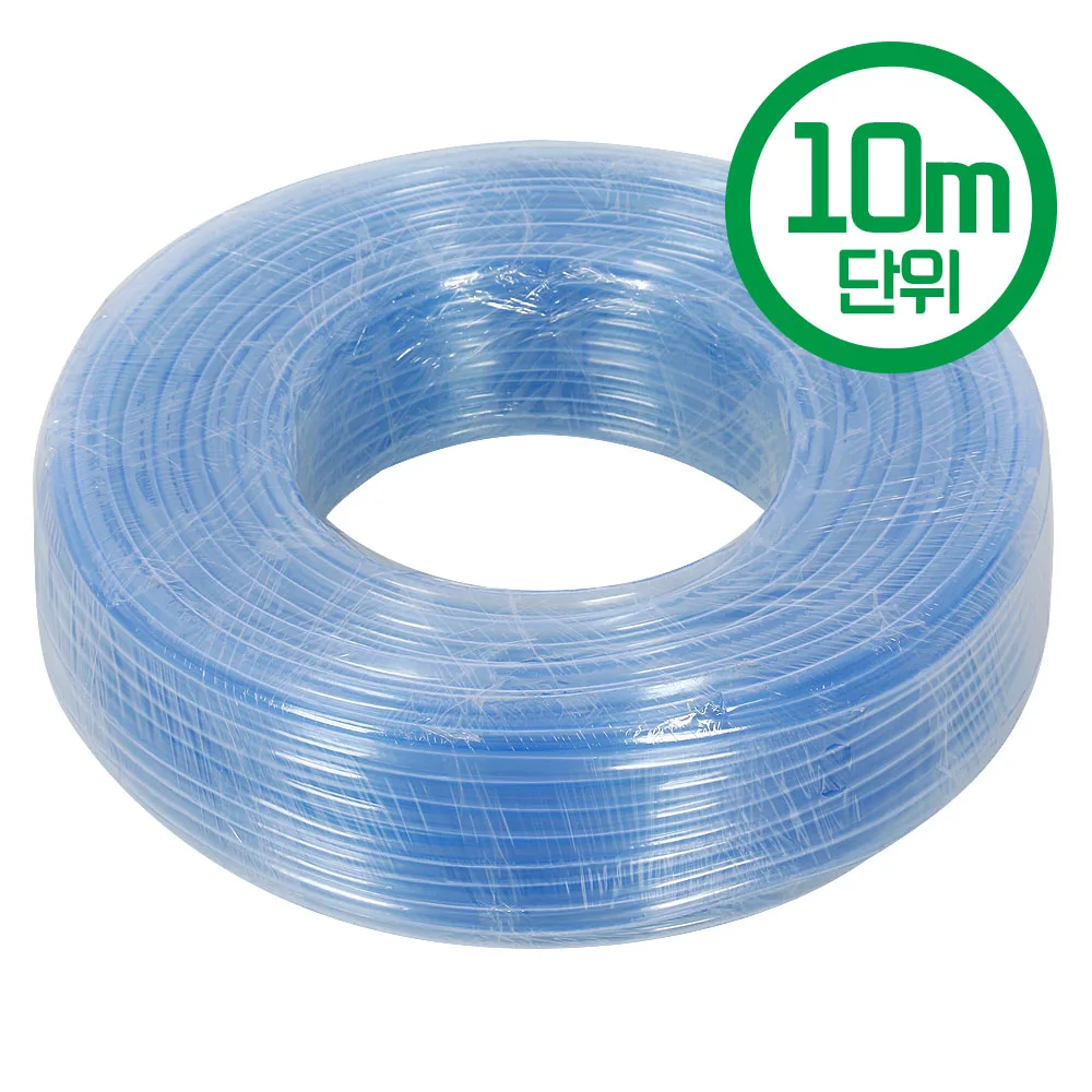 Horizontal hose water half 12mmX10m LA all-use PVC transparent cutting