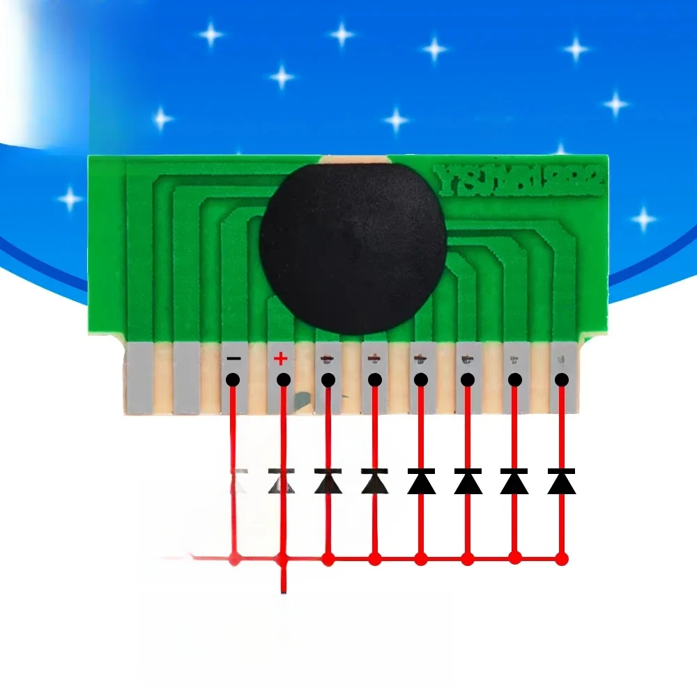 Bricolage 6-LED LED 3-4.5V puce Flash COB LED pilote Cycle clignotant Module de carte de commande IC électronique