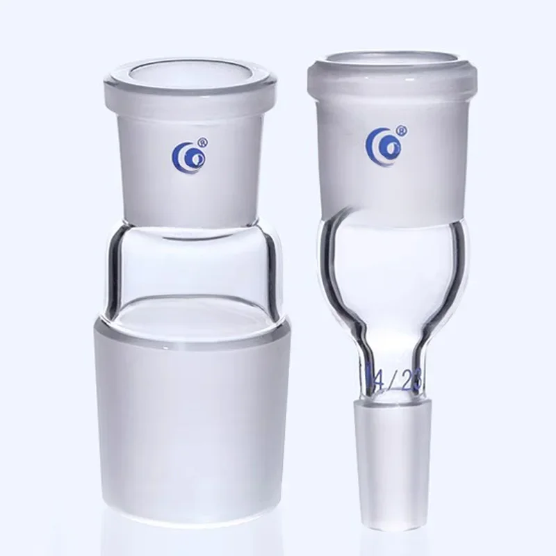 Adapter szklany laboratoryjny z złączkami szklanymi 24*19/19*14/29*24/19*24/24*29 żeńskie/męskie do materiałów laboratoryjnych — zdjęcie 2