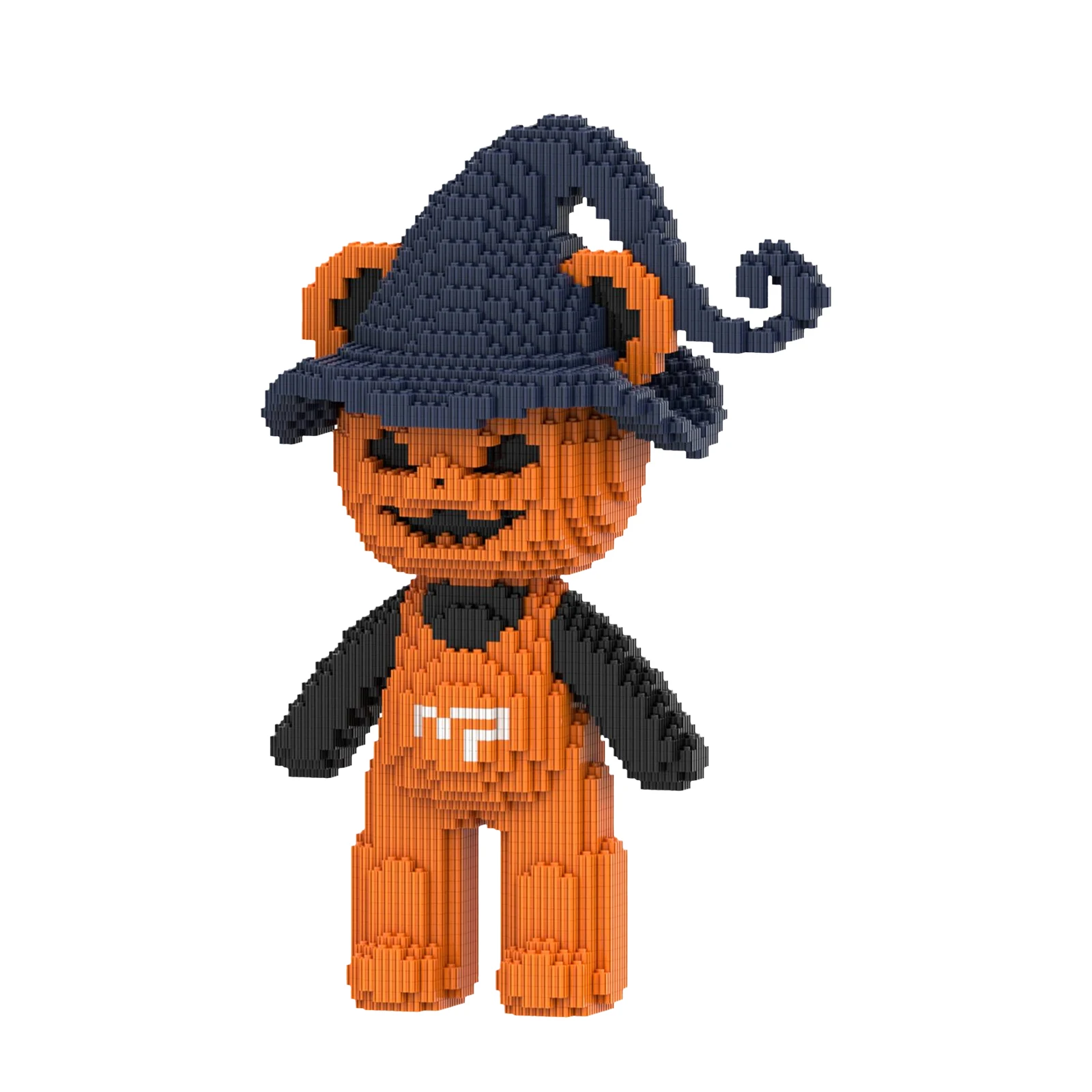 Wizard Pumpkin Bear Building Blocks Set 3600PCS DIY ABS Brick Bear Toy for Kids and Adults Halloween Gift Educational Decor