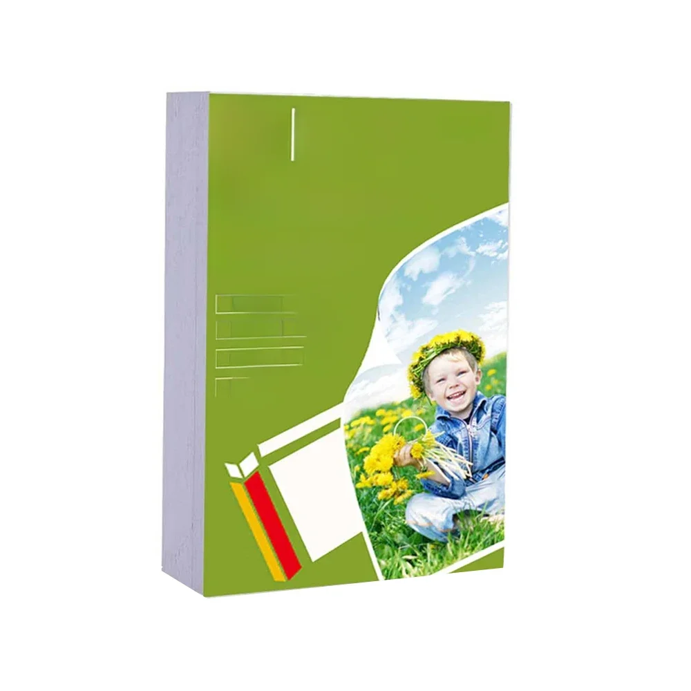 A4 100 arkuszy błyszczącego papieru fotograficznego 8,27 * 11,69 cala 160 g/m2 120 g o wysokim połysku, szybkoschnący do kolorowych drukarek atramentowych Canon Epson HP — zdjęcie 2
